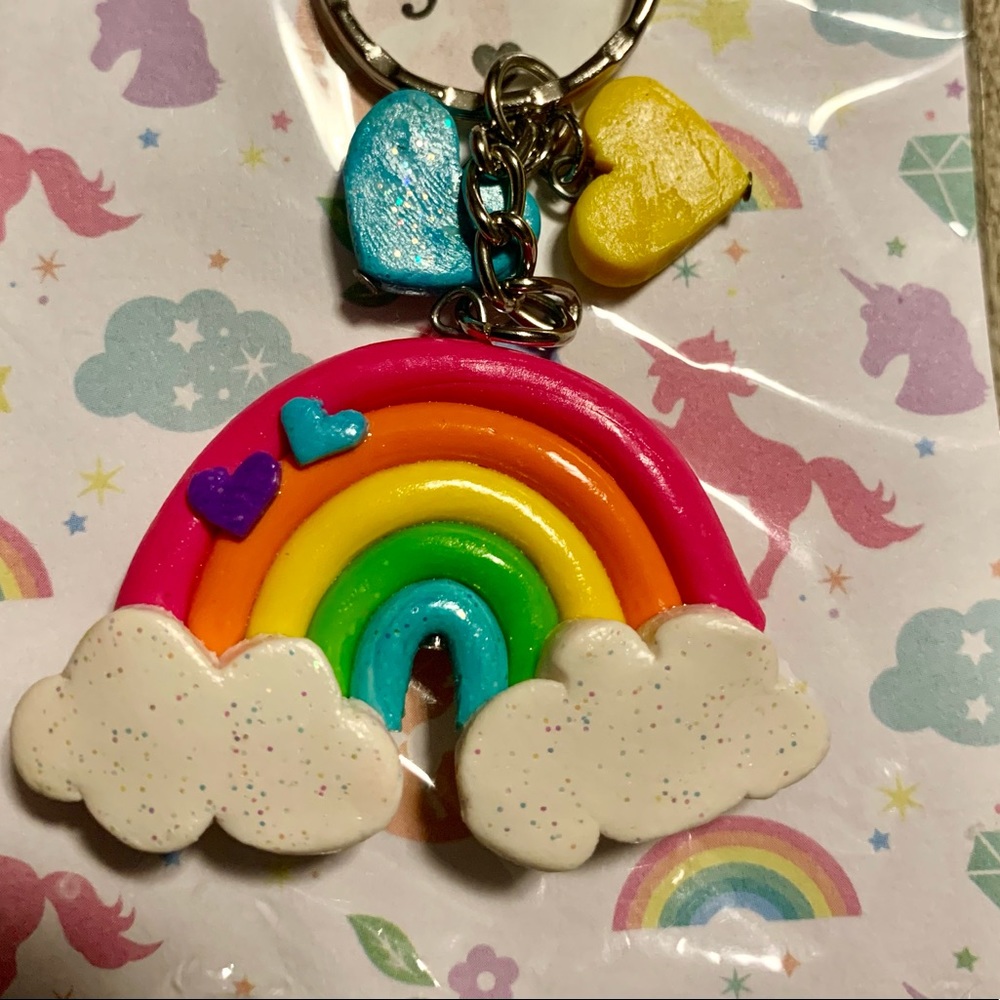 Brand New Rainbow Keychain